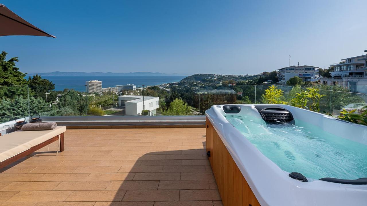Апартаменти Flyviewflatsgold Privatehottub With Seaview Іксія Екстер'єр фото